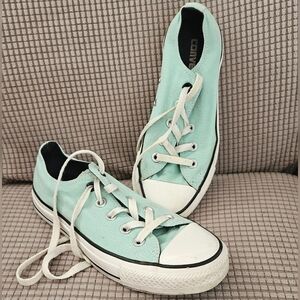 Converse Light Green Low Tops